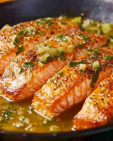 Cilantro Lime Salmon 🍋🐟 Ingredients: - 4 salmon fillets (about 150 g each) - 2 tablespoons oliv...