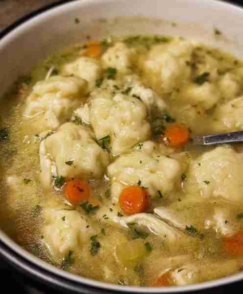 My Sister made this "Chicken and Dumpling Soup", y'all help me make her day with compliments ...Than...