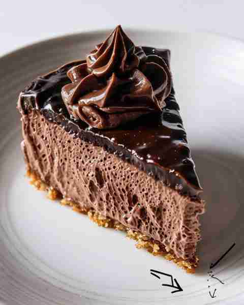 No-Bake Chocolate Mousse Cake Ingredients: • 200 g chocolate (dark or semi-sweet) • 250 ml heavy cre...