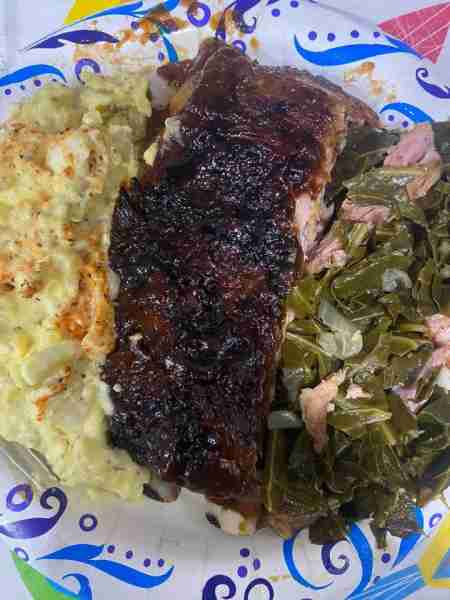 Made Barbecue Ribs Potato Salad & Collard Greens ! I love this quick & easy recipe and it’s a treat...