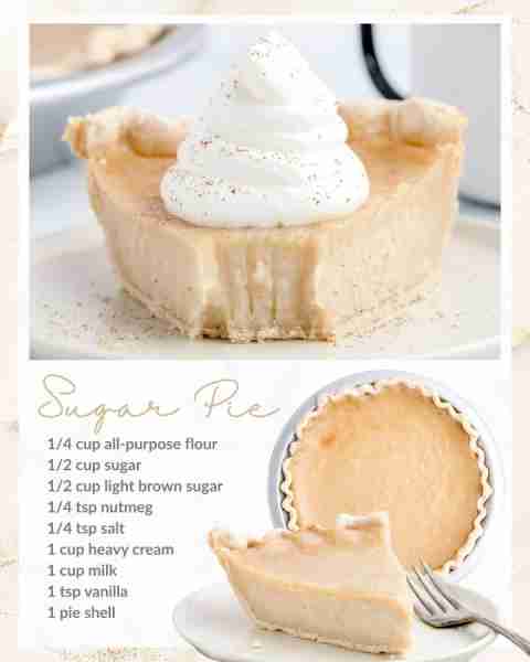 One bite of this rich and buttery sugar pie, and you’ll be hooked! 🤤 Who’s making this classic dess...