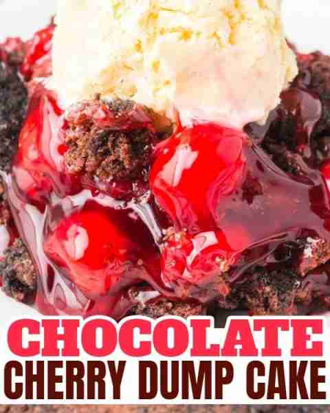 Chocolate Cherry Dump Cake! Recipe in the Comments