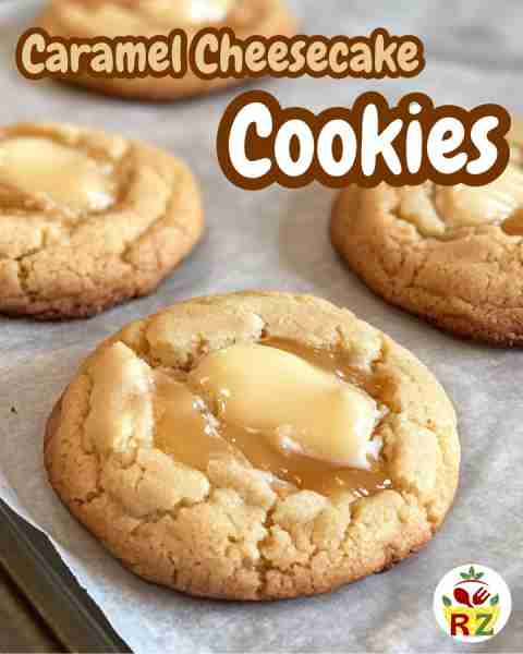 🍪 Caramel Cheesecake Cookies Ingredients: For the Cookie Base: 1/2 cup unsalted butter, softened 1/...