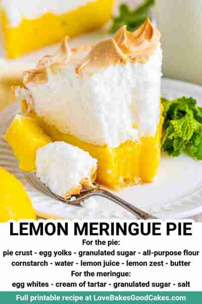 RECIPE - https://www.lovebakesgoodcakes.com/lemon-meringue-pie/ Treat yourself to a slice of Lemon M...