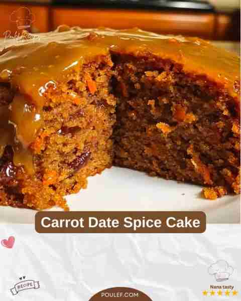 Carrot Date Spice Cake INGREDIENTS For the Cake: 200g (1½ cups) all-purpose flour 1½ tsp baking powd...