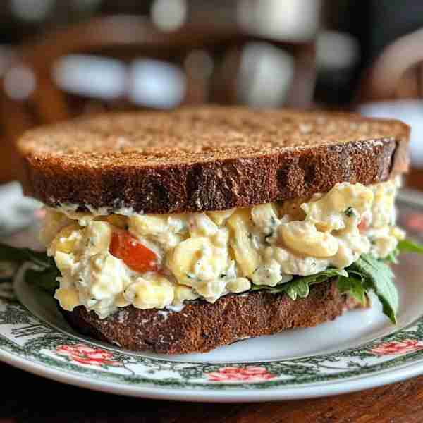 Would you eat this Egg Salad Sandwich ? Ingredients: 6 large eggs 1/4 cup mayonnaise 1 teaspoon Dijo...