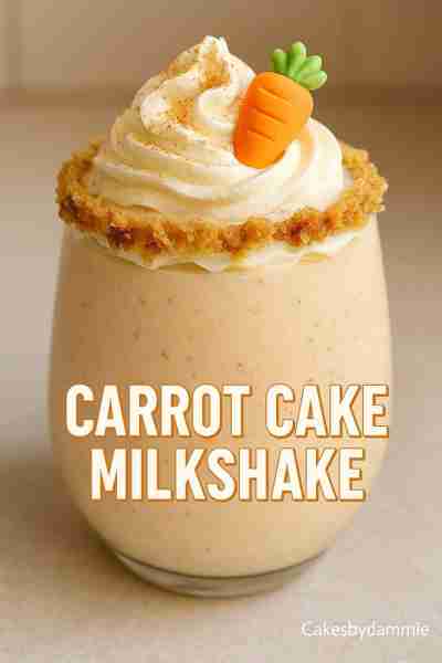 CARROT CAKE MILKSHAKE 🥕🥕🥕🥕🥕 Ingredients: 2 scoops vanilla ice cream 1/2 cup milk 1/2 cup crumbl...