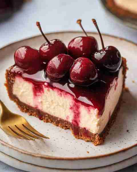 Irresistible Cherry Cheesecake Ingredients: For the crust: 1 1/2 cups graham cracker crumbs 1/4 cup...