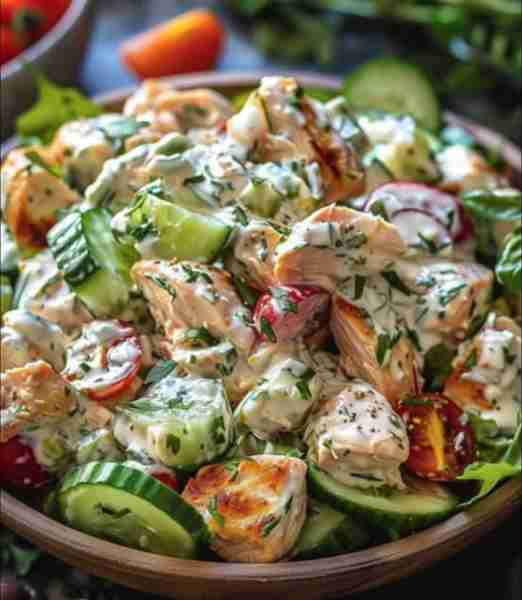 Tzatziki Chicken Salad Ingredients: Tzatziki Sauce: Plain Greek Yogurt (1 cup plus 2 Tbsp) Cucumber...
