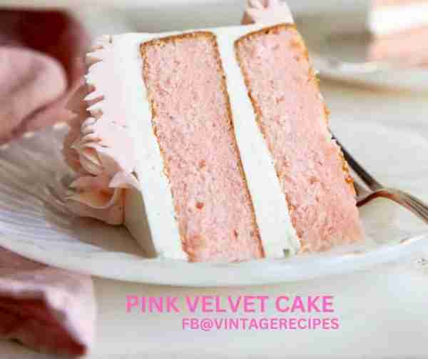 This twist on the classic red velevet cake is so simple to make and the wonderful pastel pink is per...