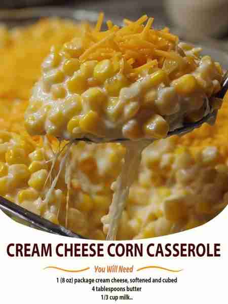 Cream Cheese Corn Casserole For the Casserole: 16 oz cream cheese softened ½ cup sour cream ½ cup un...