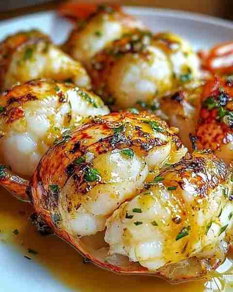 Garlic Butter Lobster Tails 🦞🧄 Experience a seafood sensation with these golden-brown lobster tail...