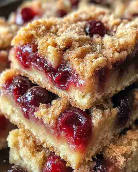 Southern Cherry Cobbler Bars 🍒🍰 Ingredi 2 cups all-purpose flour 1/2 cup granulated sugar 1/2 cup...