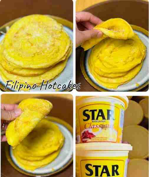 Favorite Childhood Snacks “Pinoy Hotcakes” #hotcakes #pancakes Recipe here: 2 eggs 3 tablespoons sug...