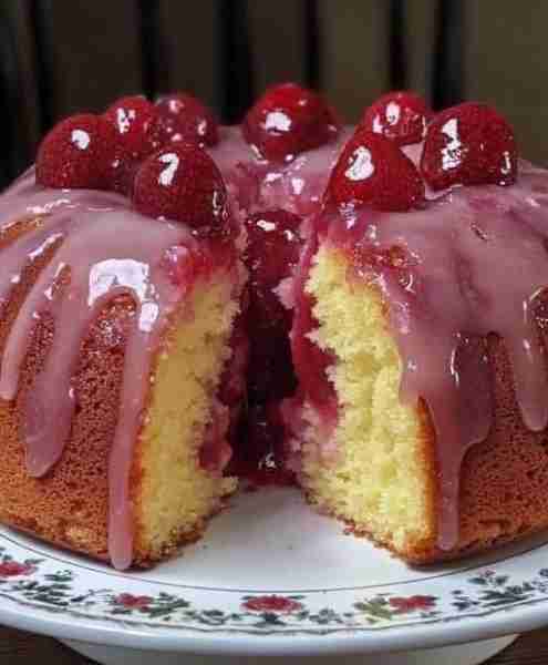 Strawberry Cheesecake Pound Cake 🍓🍰 Rich Strawberry Cheesecake Pound Cake with a Creamy Filling In...