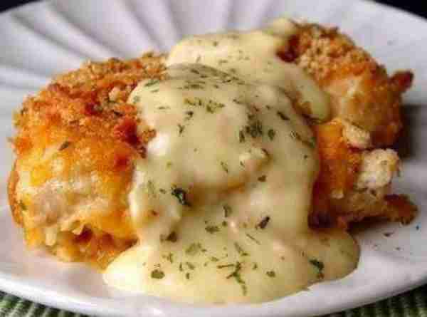 Crispy Cheddar Chicken- Baked!! You may never fry chicken again after tasting this baked crispy chic...