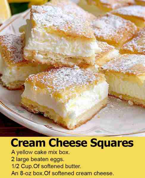 Cream Cheese Squares 😍 Recipe in the top R.E.P.L.Y.😍