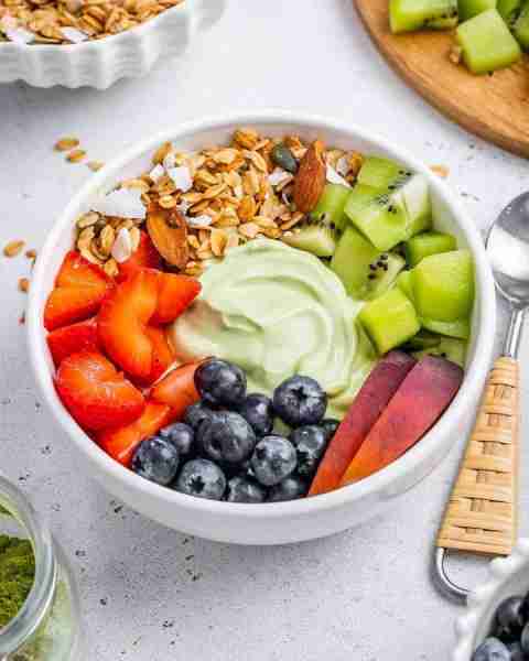 This Matcha Yogurt Breakfast Bowls recipe is perfect for those looking for a quick, easy, and health...