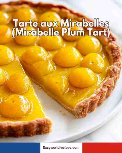 🇫🇷 Tarte aux Mirabelles (Mirabelle Plum Tart) Golden, glossy, and fruity—this tart celebrates the de...