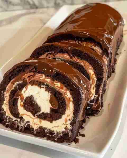 Chocolate Cake Roll Ingredients: For the Cake: 3/4 cup all-purpose flour 1/4 cup unsweetened cocoa p...