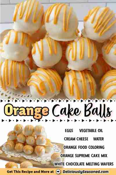 🐰 Orange Cake Balls! 🍊 🍊 These Delicious orange cake balls are made with orange-flavored cake, cr...