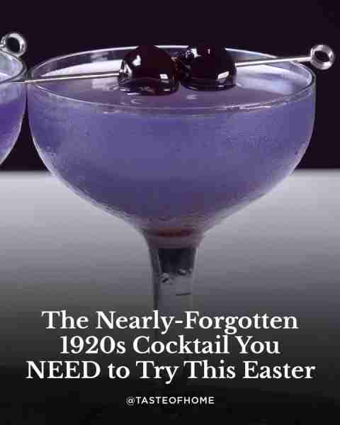 With its unusual mix of gin, cherry liqueur, lemon juice, and creme de violette, the Taste of Home c...