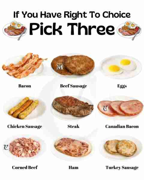 1️⃣ Bacon – The King of Breakfast Meats! 🥓 ✔ Thin, crispy, and smoky strips of pork that bring the...