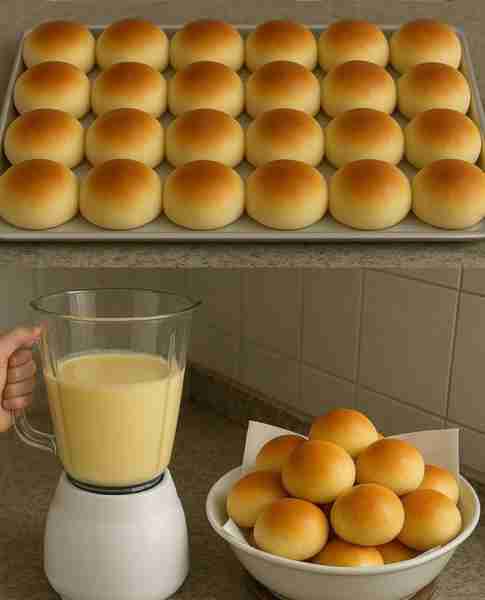 Easy blender bread: excellent recipe option for you to serve for breakfast or snack 🍞 Makings: 1 kg...