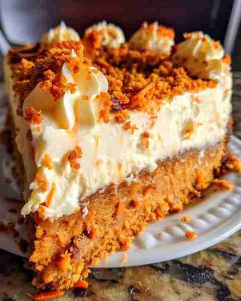 🍰🥕 Carrot Cake Cheesecake Delight 🥕🍰 Fuse the spiced allure of carrot cake with the creamy richn...
