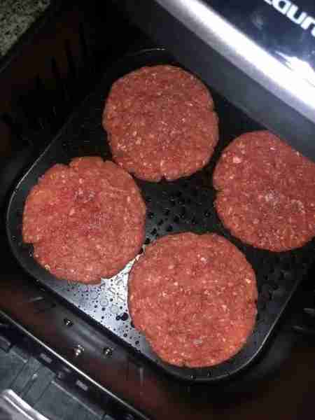 juicy hamburgers are quick and easy to make, taking less than 10 minutes in the Air Fryer! Ingredien...