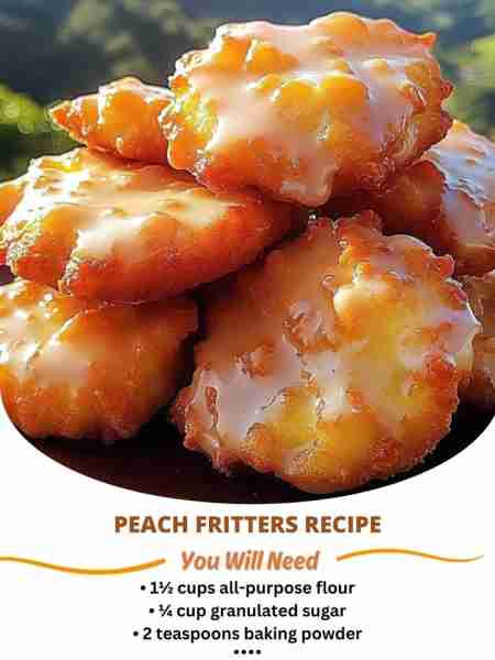 Peach Fritters Recipe Ingredients: For the Fritters: * 1½ cups all-purpose flour * ¼ cup granulated...