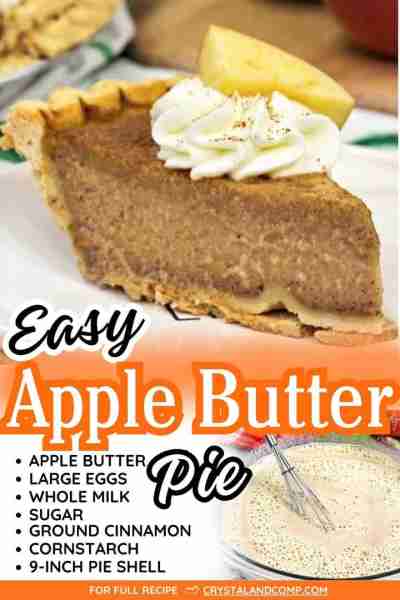 🍎🥧 APPLE BUTTER PIE One of the most increible pies you will ever eat! 😋 RECIPE IN THE COMMENTS