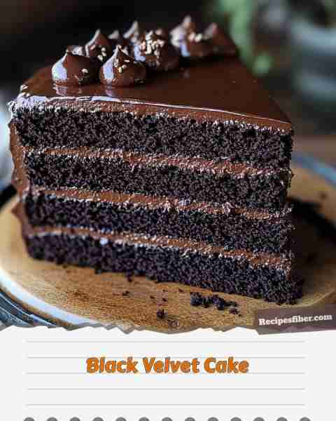 Black Velvet Cake 🍰 A rich and decadent dessert perfect for any celebration. 📋 Ingredients - 1...