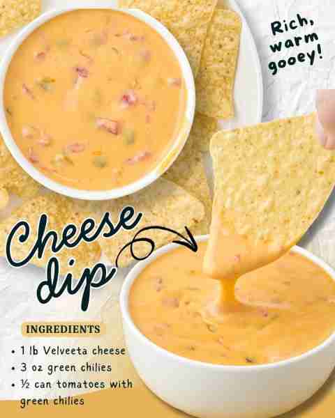 This cheese dip is a must-have for game day, movie night, or anytime snacking! 🏈🎬 Who’s making it?...