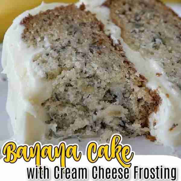 🥄🍌 Banana Cake with Cream Cheese Frosting! 🍌 Completely made from scratch & Incredible! 💖 Get th...