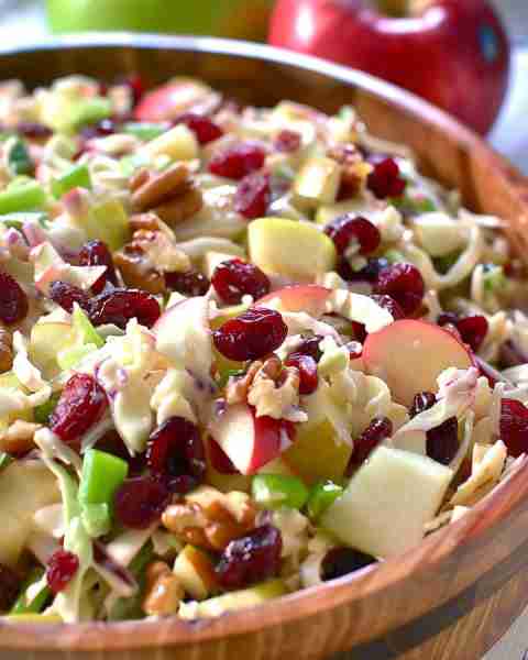 Apple Cranberry Coleslaw