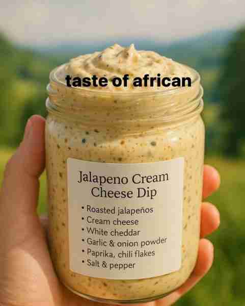 Jalapeno Cream Cheese Dip Smoky, creamy, and spicy-perfect with chips! Ingredients: 6 roasted jalape...