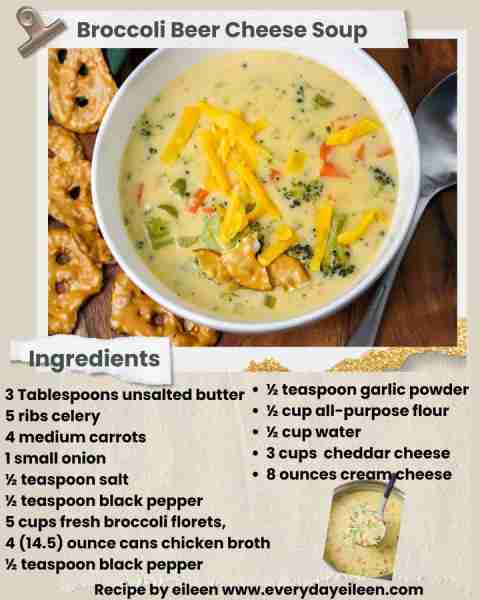 What's better than a great big bowl of Broccoli Beer Cheese Soup. Recipe link in comments