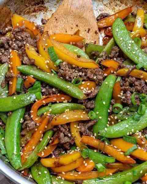 Teriyaki Beef Stir Fry The best thing you can do with that pound of ground beef in your fridge/free...