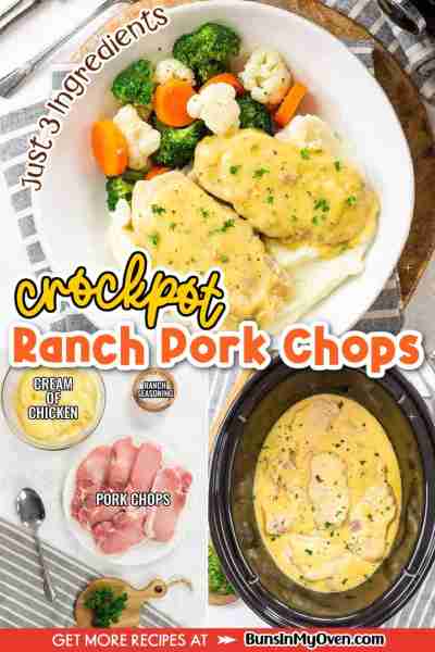 Recipe: https://www.bunsinmyoven.com/crockpot-ranch-pork-chops/ Just 3 ingredients to make these dum...
