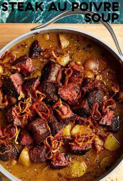 Steak Au Poivre Soup Delish 12 ratings · 45min · 4 servings Visit site This creamy, hearty steak a p...