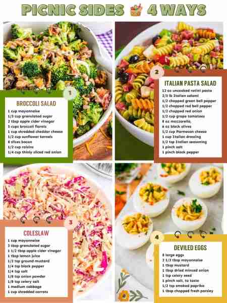 Holiday Picnic Sides - 4 Ways! Whether you're headed to a holiday potluck or just plating up in the...