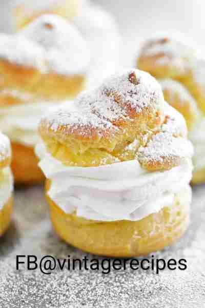 An easy & impressive dessert #Easter CREAM PUFFS 2 (3.5 ounce) packages instant vanilla pudding mix...