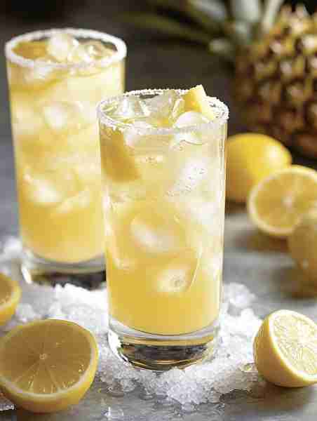 Pineapple Lemon Drop 🍍🍋🍹 Ready in minutes, this drink delivers bold flavor and a crisp, citrusy f...