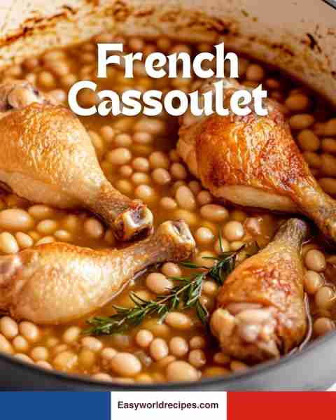 French Cassoulet 🫘 Slow-cooked beans with sausage and duck confit 🇫🇷🍖🥣 recipe in the сoммεητs ⬇