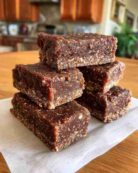 No-Bake Chocolate Chia Protein Bars: Healthy Homemade Fuel ✨🍫💪 ingredients: 1 cup (100g) rolled o...