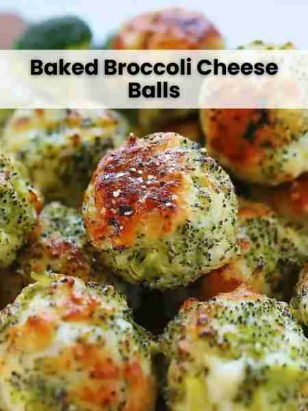 Baked Broccoli Cheese Balls Ingredients: 2 cups broccoli florets, finely chopped 1 cup shredded ched...
