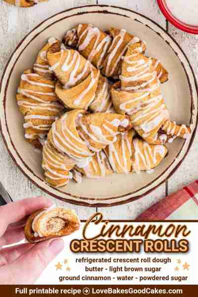 RECIPE - https://www.lovebakesgoodcakes.com/cinnamon-crescent-rolls/ These easy-to-make Cinnamon Cre...