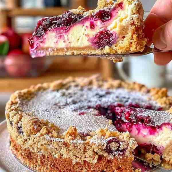 Mixed Berry Crumble Cheesecake Ingredients: *For the crumble topping:* - 100g plain flour - 30g cas...