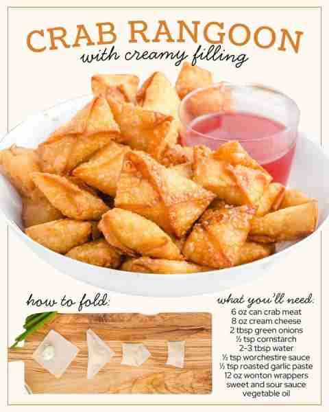 Better than takeout! 🦀✨ These crispy Crab Rangoons are so easy to make. Who’s trying them today? Y...